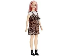 Lėlė Barbie Fashionistas su leopardine suknele