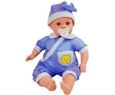 Lėlė kūdikis Baby Kid 45 cm, mėlyna