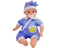 Lėlė kūdikis Baby Kid 45 cm, mėlyna