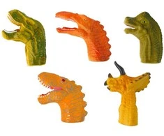 Lėlės ant pirštų Dinozaurai, 5vnt.