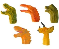 Lėlės ant pirštų Dinozaurai, 5vnt.