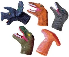 Lėlių ant pirštų rinkinys Dinozaurai, 5 vnt.