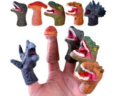 Lėlių ant pirštų rinkinys Dinozaurai, 5 vnt.