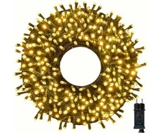 Lempučių girlianda 500 LED, šiltai balta, 3+25m