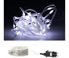 Lempučių girlianda ant ritės 500 LED Micro, šaltai balta, 3+50m