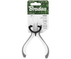 Lenktos replės Bradas MINI Baltas LINE, 125 mm, nikeliuotos