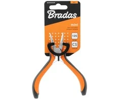 Lenktos replės Bradas MINI HOME &amp; GARAGE, 125 mm, nikeliuotos