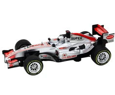 Lenktyninis sportinis automobilis su garso ir šviesos efektais, 1:9, sidabrinis