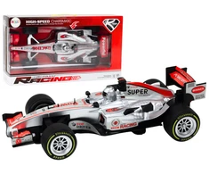 Lenktyninis sportinis automobilis su garso ir šviesos efektais, 1:9, sidabrinis