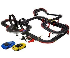 Lenktynių trasa "Slot Racing" su 2 automobiliais, 1420 cm
