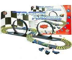 Lenktynių trasa su kilpomis Track Racing su automobiliukais, 565 cm