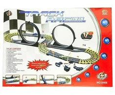 Lenktynių trasa su kilpomis Track Racing su automobiliukais, 565 cm