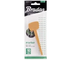 Lentelės augalų žymėjimui Bradas, 13x4cm, 10 vnt., mustard