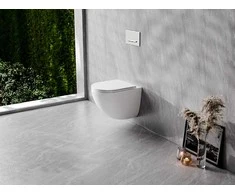 Lėtai nusileidžiantis klozeto dangtis Besco Aspen, Baltas