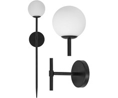 Lubinis šviestuvas Sieninis šviestuvas Modern Ball, 62 cm, Juodas