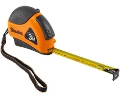 Matavimo ruletė Bradas MOUSE, 3m/16mm, soft/autolock/stainless steel end