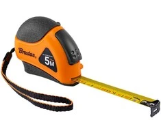 Matavimo ruletė Bradas MOUSE, 5m/19mm, soft/autolock/stainless steel end