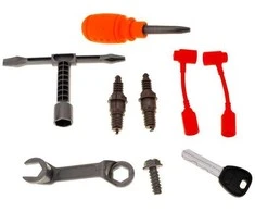 Mechaniko variklio taisymo rinkinys su garsais