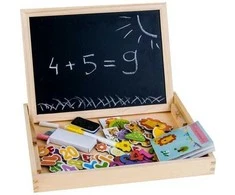 Medinė edukacinė edlenta su priedais