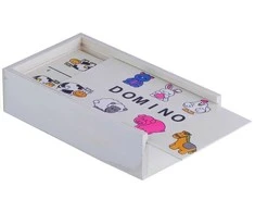 Mediniai domino su augintiniais vaikams