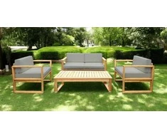 Medinių lauko baldų komplektas DALI CAFFE Acacia Wood