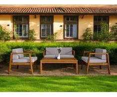 Medinių lauko baldų komplektas MALMO CAFFE Acacia Wood