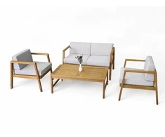 Medinių lauko baldų komplektas MALMO CAFFE Acacia Wood