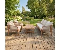 Medinių lauko baldų komplektas SKALA CAFFE - Acacia Wood