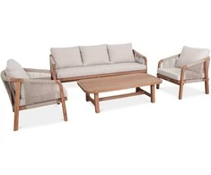 Medinių lauko baldų komplektas SKALA CAFFE - Acacia Wood