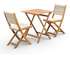 Medinių sulankstomų lauko baldų komplektas SOMA BALCONY ACACIA WOOD
