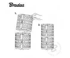 Medžių kamienų apsaugos Bradas TreeSave MULTI High, 4 vnt., žalia