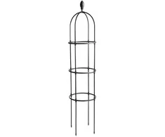 Metalinė atrama vijokliniams augalams, 180 cm, juoda