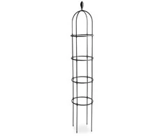 Metalinė atrama vijokliniams augalams, 210 cm, juoda