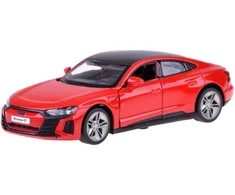 Metalinis automobilis AUDI RS e-tron GT su garso ir šviesos efektais, raudonas