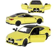 Metalinis automobilis BMW M4 su garso ir šviesos efektais, žalias