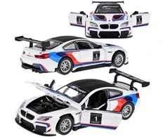 Metalinis automobilis BMW M6 GT3 su šviesos ir garso efektais