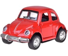Metalinis automobilis su garso ir šviesos efektais, raudonas
