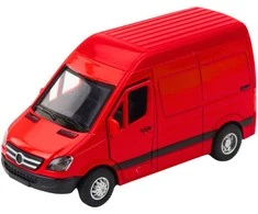Metalinis automobilis su šviesos ir garso efektais, raudonas