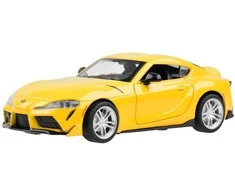 Metalinis automobilis Toyota GR Supra, geltonas