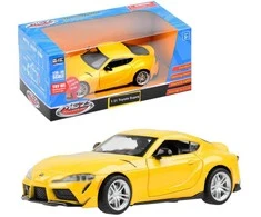 Metalinis automobilis Toyota GR Supra, geltonas