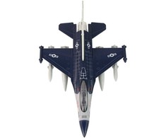 Metalinis lėktuvo modelis su garsais ir šviesom, tamsiai mėlynas (1 vnt.)