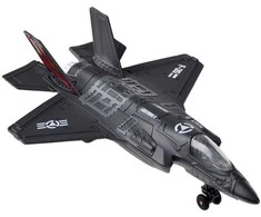 Metalinis naikintuvo modelis F-25, juodas