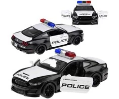 Metalinis policijos automobilis Ford Shelby GT350 su šviesos efektais