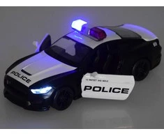 Metalinis policijos automobilis Ford Shelby GT350 su šviesos efektais