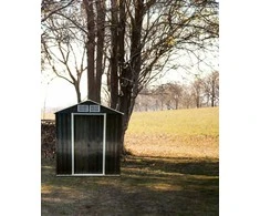 Metalinis sodo namelis, 125x195x197 cm, pilkas