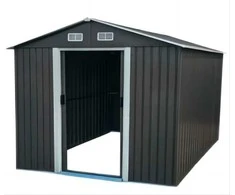 Metalinis sodo namelis, 312x257x202 cm, pilkas