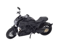 Metalinis sportinio motociklo modelis su šviesos ir garso efektais, 1:12, juodas/auksinis