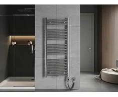 Mexen Ares elektrinis radiatorius, 1500 x 600 mm, 600 W, chromo