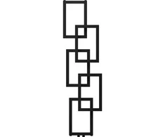 Mexen Grid dekoratyvinis radiatorius, 1360 x 390 mm, 349 W, juodas