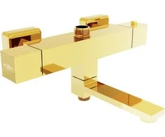 Mexen termostatinis vonios maišytuvas Cube 2, Gold
